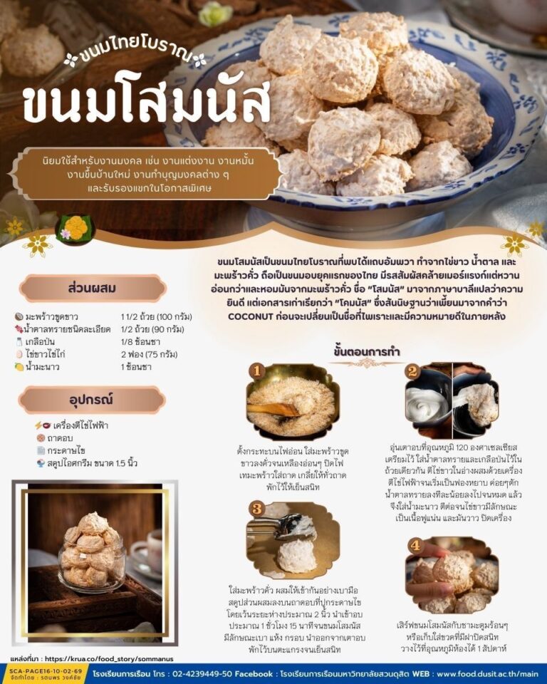 ขนมโสมนัส ขนมโทยโบราณ
