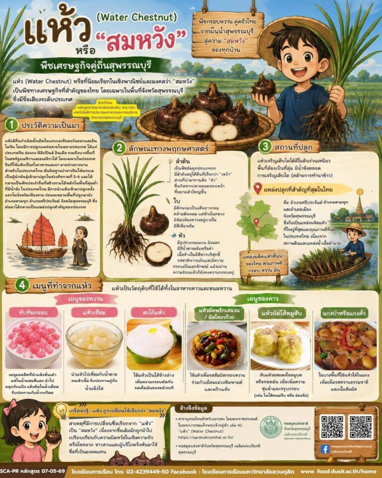 “แห้ว หรือ สมหวัง” พืชเศรษฐกิจสำคัญของจังหวัดสุพรรณบุรี