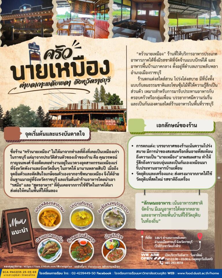 “ครัวนายเหมือง” จังหวัดราชบุรี