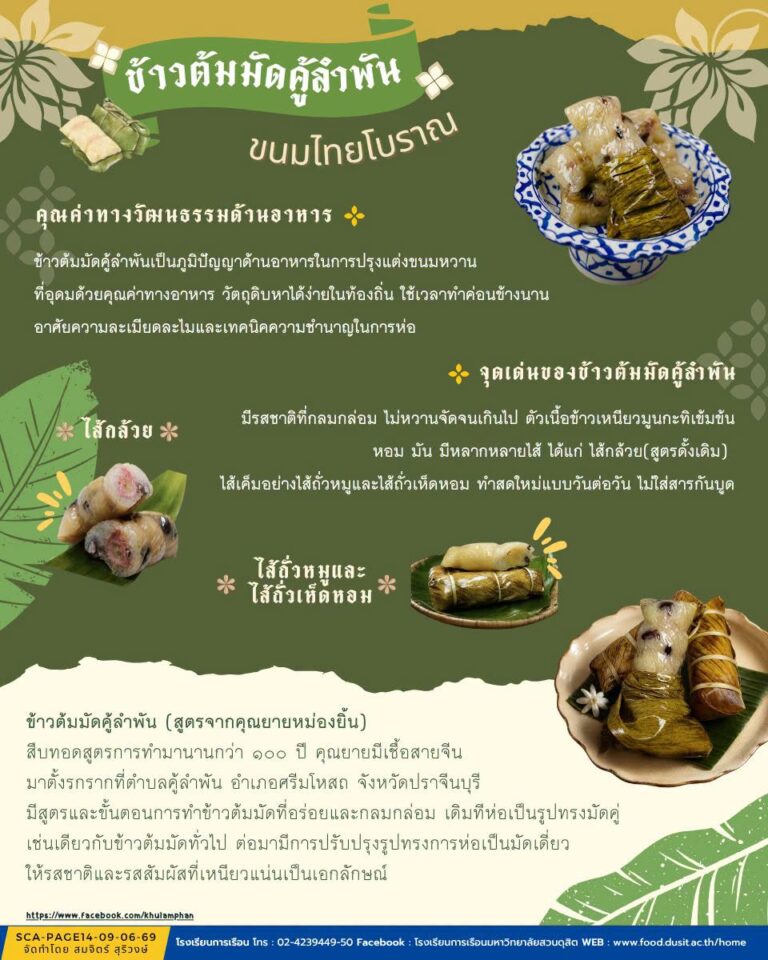ข้าวต้มมัดคู้ลำพัน (สูตรคุณยายหม่องยิ้น)