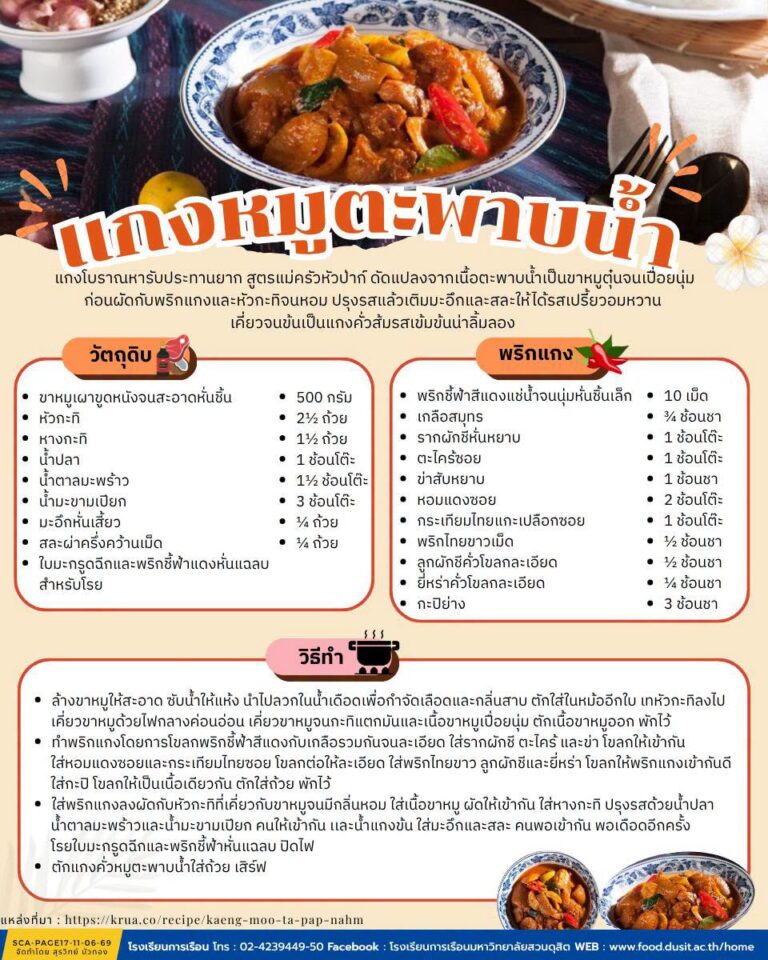“แกงหมูตะพาบน้ำ”