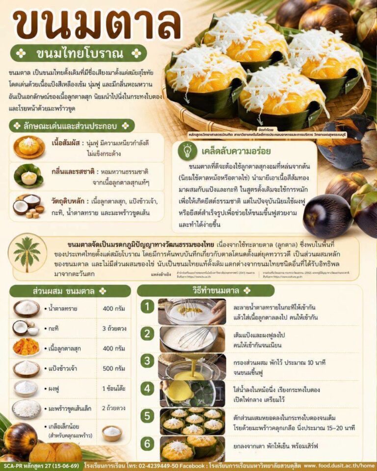 ขนมตาล ขนมไทยโบราณ