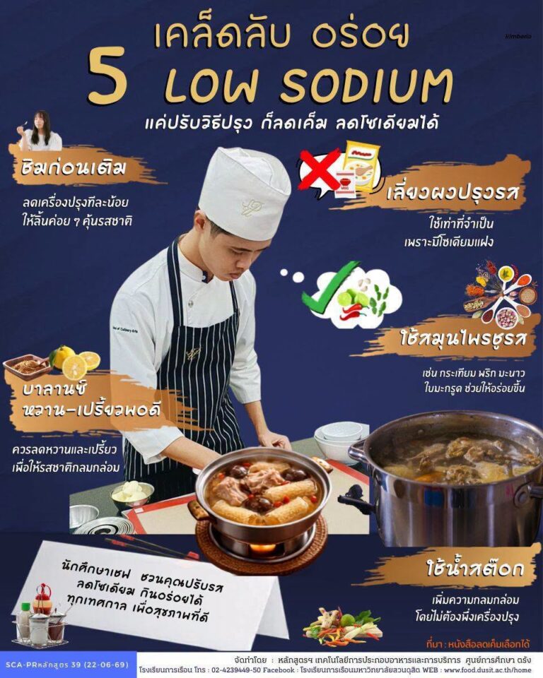เคล็ดลับอร่อย 5 low sodium