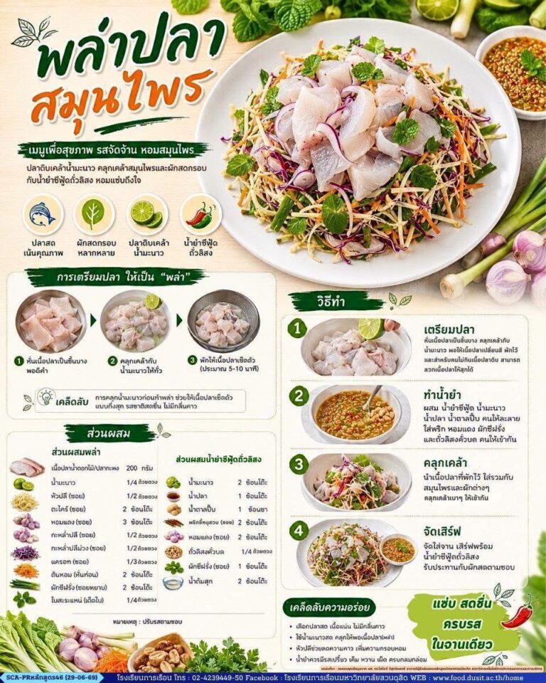 พล่าปลาสมุนไพร