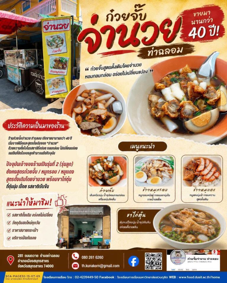 “ก๋วยจั๊บจ่านวย ท่าฉลอม”