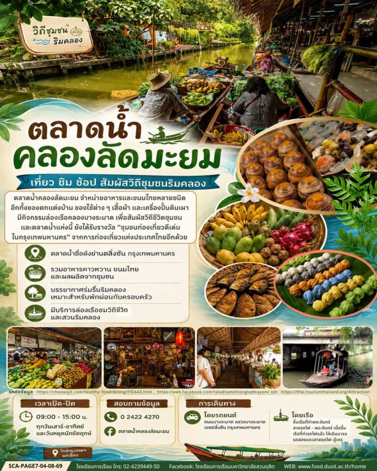ตลาดน้ำคลองลัดมะยม (Klong Lat Mayom floating market)