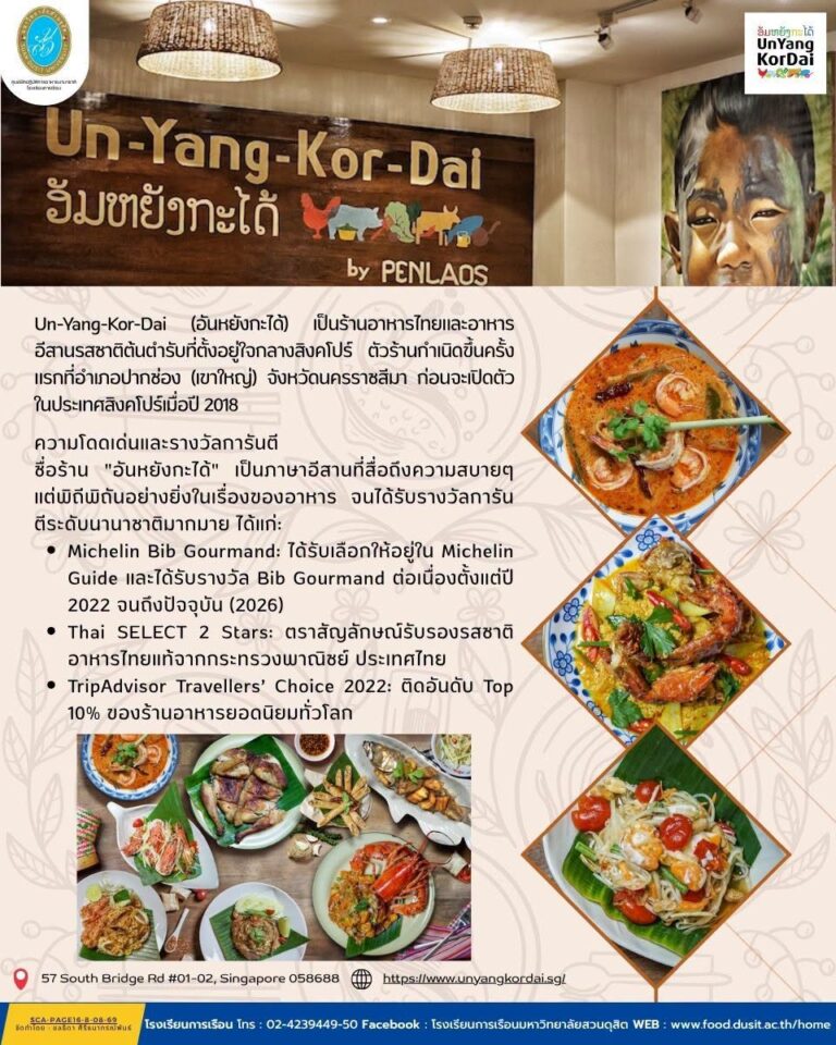 “ร้าน อันหยังกะได้ ประเทศสิงคโปร์ “