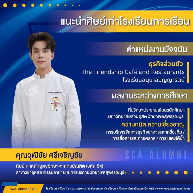 ขอแนะนำศิษย์เก่าของโรงเรียนการเรือน รหัส 54