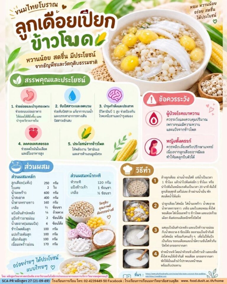 “ลูกเดือยเปียกข้าวโพด “