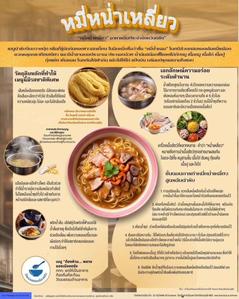 “หมี่หน่ำเหลี่ยว” อาหารถิ่นประจำจังหวัดตรัง”