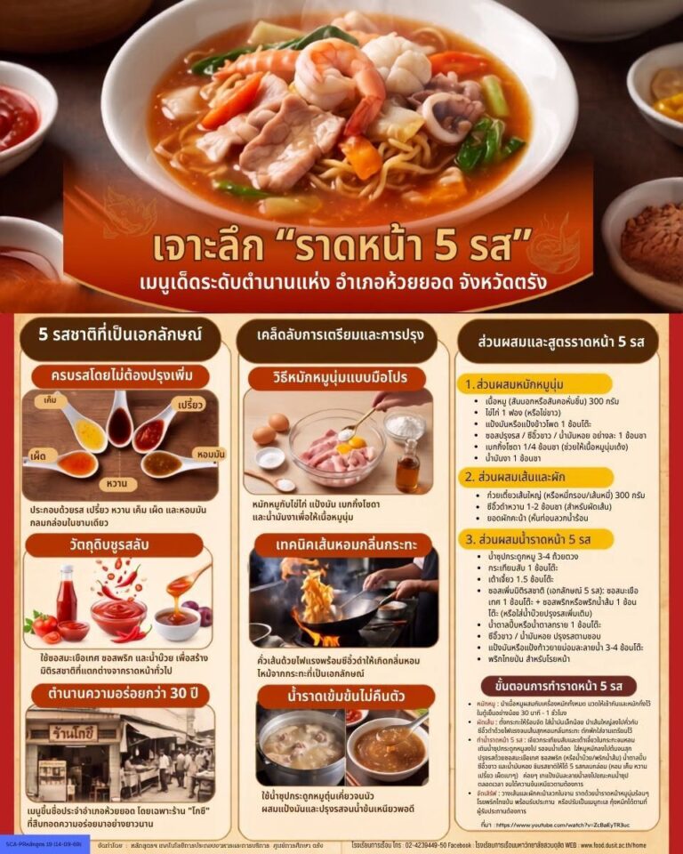 “ราดหน้า 5 รส”